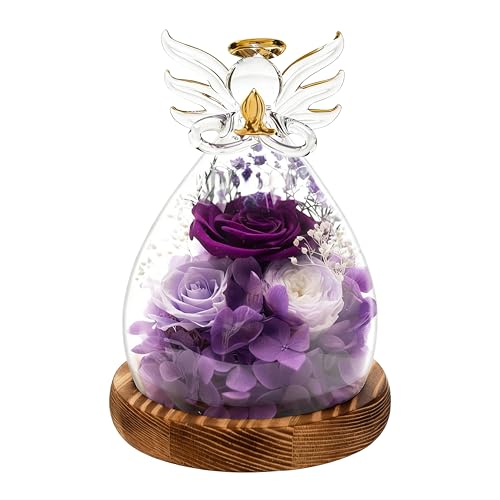 Eternal Rose, Preserved Real Rose in Deep Velvet Gift Box, Forever Flower for Women - Perfect Birthday Valentine for Her, Wife, Mom - color: Deep Velvet Plum