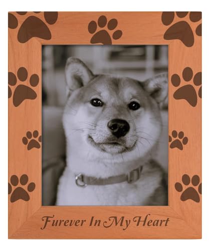 Gifts For All Pet Berevement Forever In Heart Wood Frame - Portrait 8x10 - color: Heart, size: 8x10 Photo - Portrait