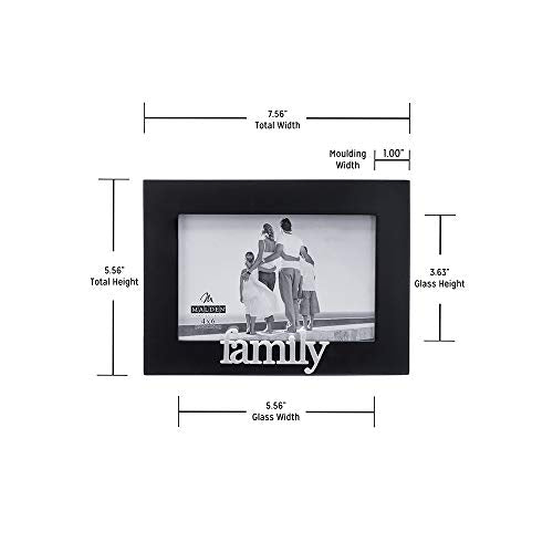 Malden International Designs Family Expressions Picture Frame, 4x6, Black - style: Family