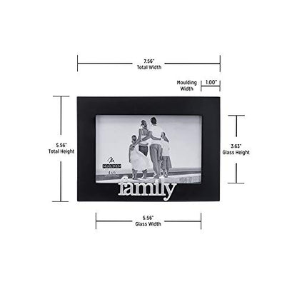 Malden International Designs Family Expressions Picture Frame, 4x6, Black - style: Family