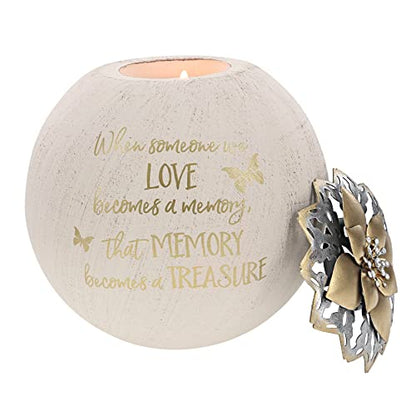 Pavilion - When Someone We Love Becomes A Memory, that Memory Becomes A Treasure - Round 5 Inch Tealight Candle Holder