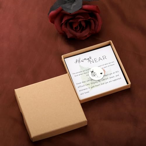 CENWA Loss of A Loved One Ladybug Memorial Gift - Ladybug Token & Wish Jewelry