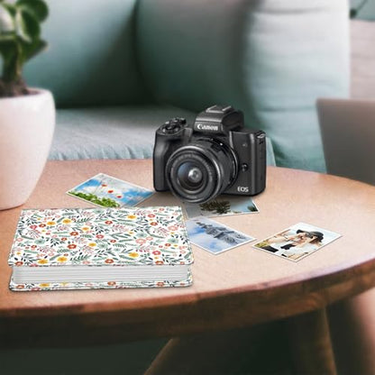 Fintie Photo Album for 4x6 Photos - 112 Pockets Vegan Leather Cover Memory Albums Book for Birthday Family Anniversary Vacation Pictures, Spring Bloom | Vegan Leather Cover, 4X6 Picture Keepsakes, Family/Wedding/Travel Memory Book, Baby/Kids/Boys/Girls Gi