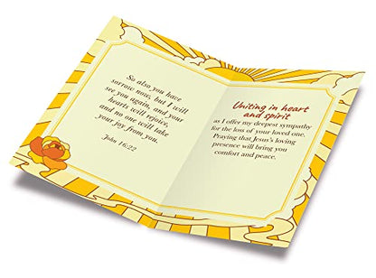 Assorted Religious Sympathy Cards 12 Pack, Prime Greetings, Made in America, Eco-Friendly, Thick Card Stock with Premium Envelope 5in x 7.75in, Packaged in Protective Mailer