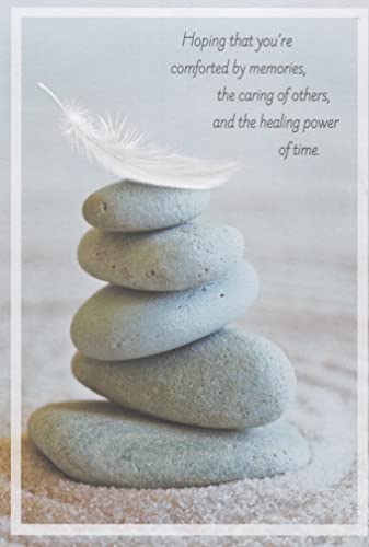 Heartline Sympathy Card for Loss of a Friend, Family Member, etc. - Hoping That You're Comforted By Memories, the Caring of Others, and the Healing Power of Time. So Sorry for Your Loss