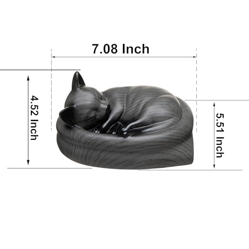 Cat Urn Small Pet Urn for Cat Ashes - Stylish Cat Urns for Ashes, Premium Quality Pet Urns for Cats(Gary) - color: Gary