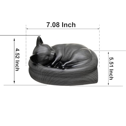 Cat Urn Small Pet Urn for Cat Ashes - Stylish Cat Urns for Ashes, Premium Quality Pet Urns for Cats(Gary) - color: Gary