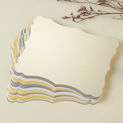 50 Pack Shiny Silver Blank Cardstock Greeting Cards, 5x7IN - color: Silver, size: 5x7IN