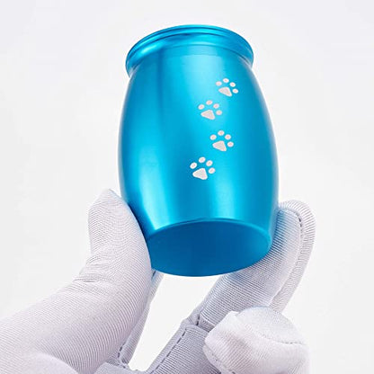 Small Pet Urns for Dog/Cats Ashes,Small Animal Urns for Ashes - color: Blue