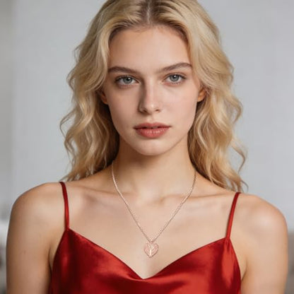 Angel Wings Necklace 925 Sterling Silver Guardian Angel Nurse RN Caduceus Pendant Charm Crystal Angel Jewelry Gifts for Women - style: E-Angel Wings Urn (Rose Golden)
