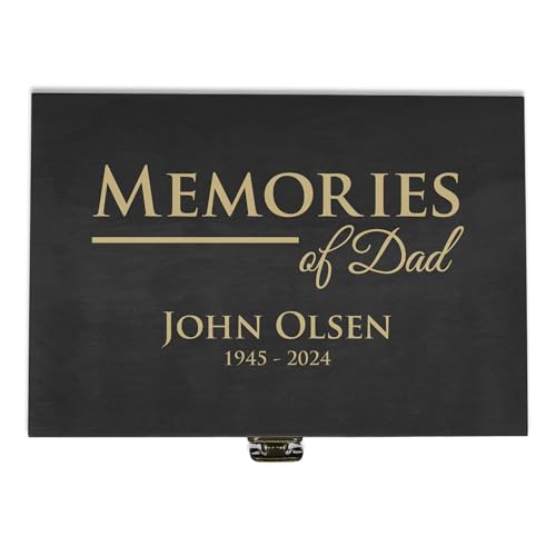 Personalized Memorial Keepsake Box, Sympathy Gift for Loss of Loved One - style: 9. Memorial Designs