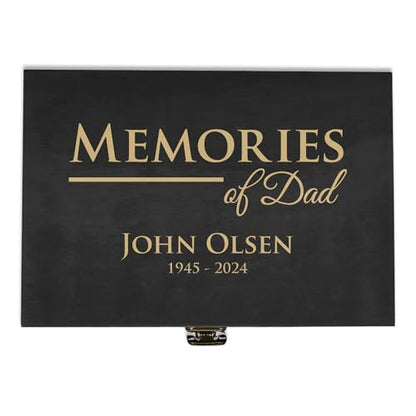 Personalized Memorial Keepsake Box, Sympathy Gift for Loss of Loved One - style: 9. Memorial Designs