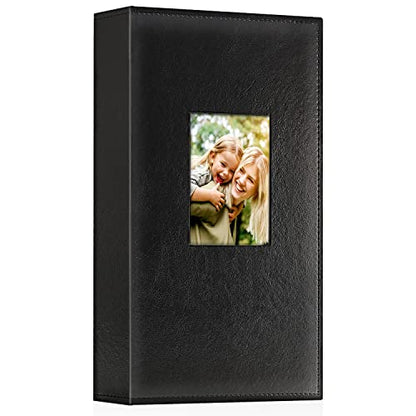 Ywlake Photo Album 4x6 300 Pockets, Leather Photo Albums Holds 300 Horizontal Only Pictures Black - color: Black, size: 300 Pockets
