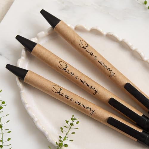 ANGEL & DOVE 3 Pens for Funeral Guest Book - Share a Memory - Favours, Condolence, Memories, Keepsake
