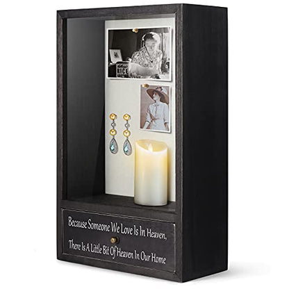 TJ.MOREE Memorial Shadow Box with Drawer Sympathy Gifts Loss of Loved One