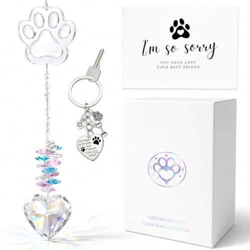 Dog Memorial Gifts for Loss of Dog Sympathy Gift Pet Loss Gifts, Suncatcher