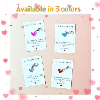 YOJO Pocket Hug Keychain, Love Keychain with Positive Affirmation Card, Emotional Support, Inspirational Gift - color: White