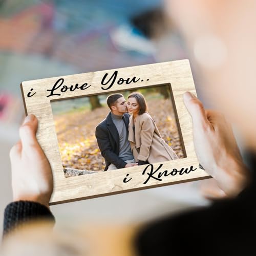 Couple Picture Frame Wooden Picture Frames Gifts for Couples Picture Frames for Desk Things to Get Your Girlfriend Modern Picture Frames Couple Things Picture Gifts Picture Frame 4x6 - Jk0260 - color: XK19