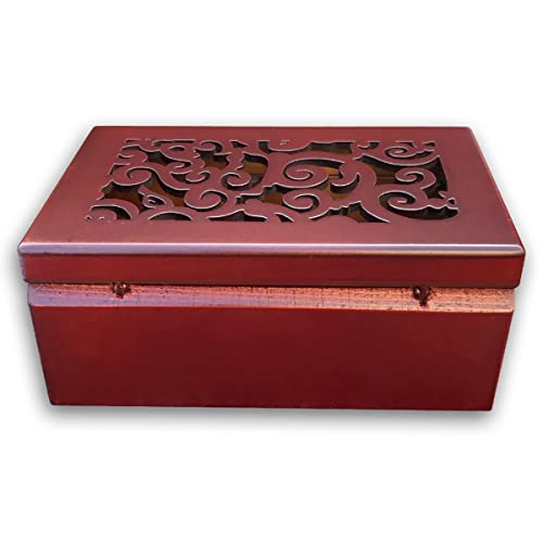 BinkeGG Play [ Let It Go ] Brown Wooden Hollow Out Jewelry Box Clockwork Music Box with Sankyo Musical Movement - color: Hollow Out Jewelry Box, size: Let It Go