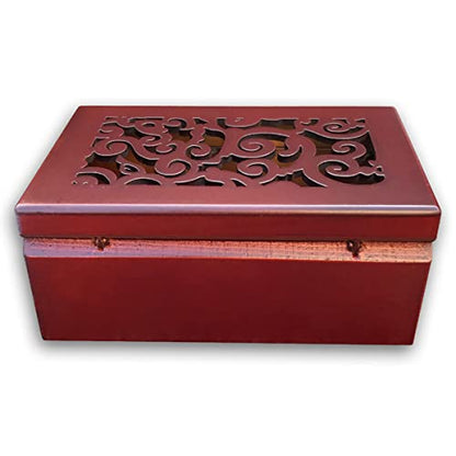 BinkeGG Play [ Let It Go ] Brown Wooden Hollow Out Jewelry Box Clockwork Music Box with Sankyo Musical Movement - color: Hollow Out Jewelry Box, size: Let It Go