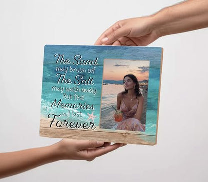 Beach Picture Frames Gift for Women,Beach Vacation Gifts for Friends Couples,Coastal Photo Frame - color: Beach