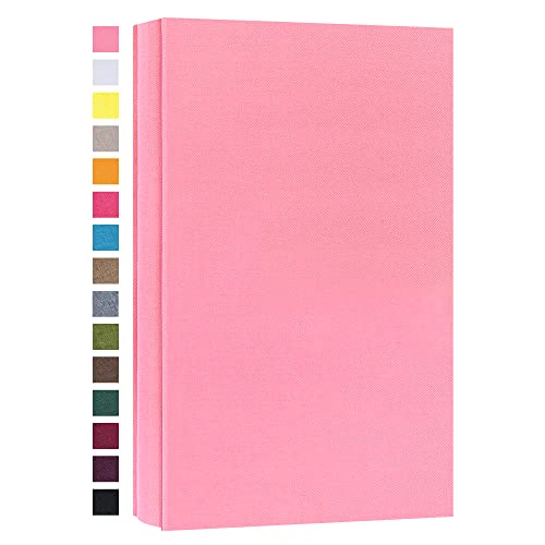 potricher Photo Album 4x6, 300 Pockets, Linen Cover, Pink | Small Capacity 4x6 Picture Albums with Horizontal Pockets, 4x6 Photo Book for Family, Wedding, Baby, Anniversary - color: Pink