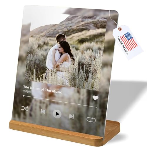 LOUISMIAA Custom Metal Photo Prints,Personalized Picture Gifts,Customized Metal Collage Photo Frame Gift for Family, Lover,Friend,Couple - color: StyleK