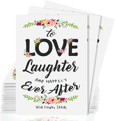 25 Wildflower Seed Packets - Wedding Favors for Guest - Wedding Decorations for Reception - Wild Flower Seeds Throw and Grow Perennial Annual Mix to Attract Pollinators Bees and Butterflies Non-GMO - size: Pack of 25 White