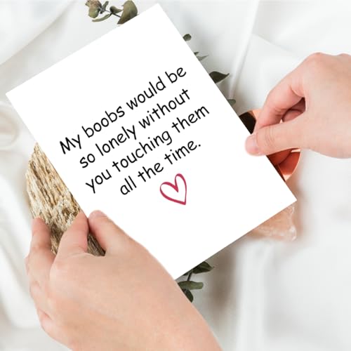 Funny Valentine's Day Card Husband, Dirty Anniversary Card Valentine Gift Love Birthday Valentine's Day Cards For Husband Boyfriend, Sexy Birthday Card Gift for Him, Adult Valentines Day Card Men - color: #2