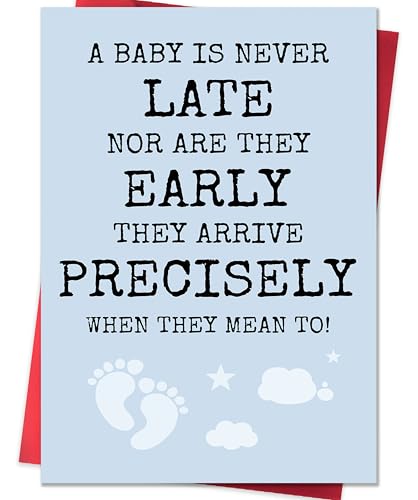 IDU New Baby Card, Baby Shower Card, Pregnancy Encouragement Cards, Newborn Congratulations Cards Gifts for Expecting Mom Parents Friend Sister Daughter - style: ZN396