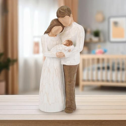 New Parents Gift for Couple,New Mom and Dad Gift,First Time Mom Dad Gifts - color: White-family of 3