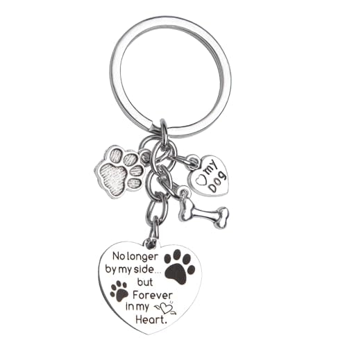 Dog Memorial Gifts for Loss of Dog Keychain Sympathy Gift for Women Men Puppy Remembrance Gift for Dog Lover - style: No Longer Dog