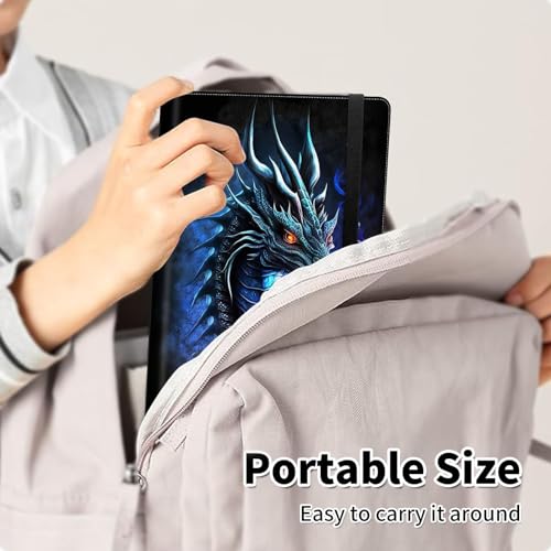 Photo Album 4x6 120 Pockets Photos with Elastic Band, Cute PU Leather Photo Books Small Mini Capacity Picture Album for Family Wedding Travel Anniversary Baby Vacation Pictures, Cool Dragon - color: Cool Dragon