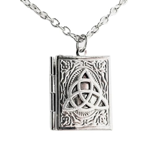 Unique Gothic Pendant Neckchains Charm Individualized Book Locket Pendant Necklace Jewelry for Daily Wear Dates Parties - color: Style 1599