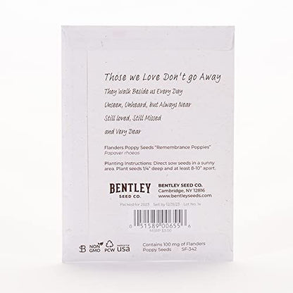 Bentley Seed Co. | Memorial Cardinal Celebration of Life Funeral Favors for Guests | Non-GMO, Non-Coated Flanders Poppy Seed Packets | Sentimental Funeral Service Gift | Pack of 25 - style: Always With Us