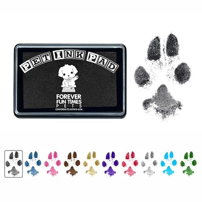 Pet Paw Print Impression Kit | Dog Ink Paw Print Kit | Pet Paw Print Kit | an Easy to Use Paw Print Stamp Pad for Dogs | Contains an Ink Pad for Dog Paw Prints That You Can Treasure (Small Black) - color: Small Black