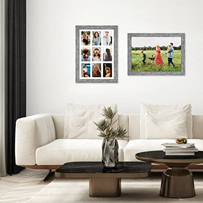 13.5x19.5 Collage Frame, 9 Open 4x6 Photo Frame Collage for Wall - color: Grey, size: 13.5x19.5 - (9 open4x6）