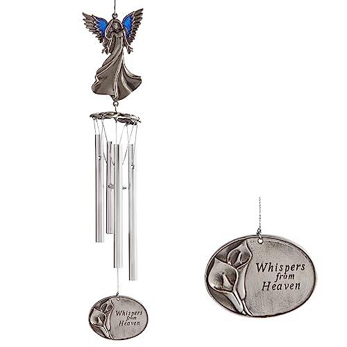 Let's Make Memories Personalized Whispers from Heaven Keepsake Wind Chime - Sympathy - 14" H - style: Whispers from Heaven