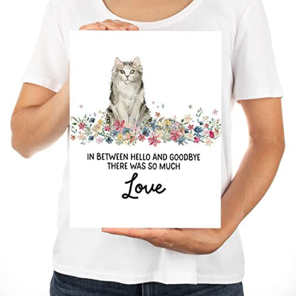Andaz Press Jumbo Pet Sympathy Card with Envelope, Sorry For Your Loss Card, Ragamuffin Cat Loss Of Pets, Cat Grief Bereavement Card with Big Blank Space to Send to Friends, Family, 8.5" x 11", 1-Pack - color: Ragamuffin Cat
