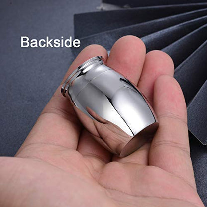 Decorative Memorial Keepsake Urns for Cremains Stainless Steel Mini 1.57 Inch High Small Funeral Urns Cremation Ashes Holder for Family Members - style: Mom