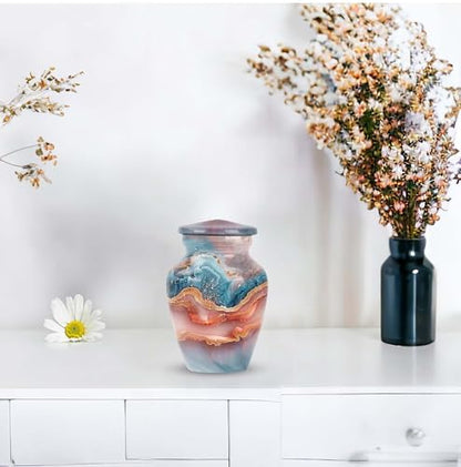 Celestial Harmony Keepsake Urn for Human Ashes - color: Celestial Harmony - Multi, size: 3 Inch - Pack of 1
