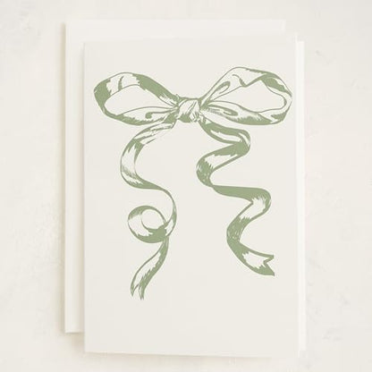 Minted | Blank Greeting Card, All Occassions, 5x7 w/Envelope | Big Bow - color: Big Bow