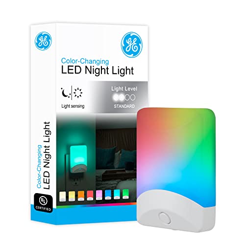 GE Plug in Color Changing Night Light with Dusk to Dawn Sensor - size: 1 Pack