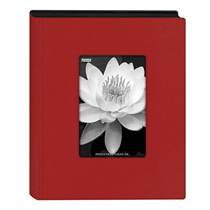 Pioneer Photo Albums KZ-46/R Mini Frame Cover Photo Album, Holds 24 Photos, Red, 4" x 6" - color: Red
