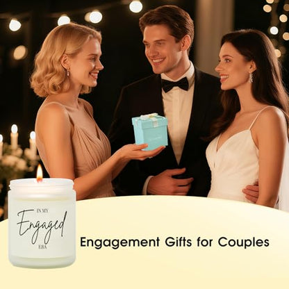 Kosmickiss Engagement Gifts for Couples, in My Engaged Era | Engagement Gifts for Women, Bride to Be Bridal Shower Gift, Handmade Lavender Scented Soy Wax Candle - color: Engagement Gifts