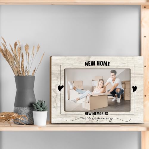 Housewarming Gifts for Women Wooden Photo Dispaly Picture Frames for Desk New House Gift Ideas Best Housewarming Gift Family Pictures Frames Welcome Home Gifts Picture Frame 4x6 Jk0250 - color: XK09