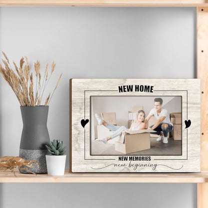 Housewarming Gifts for Women Wooden Photo Dispaly Picture Frames for Desk New House Gift Ideas Best Housewarming Gift Family Pictures Frames Welcome Home Gifts Picture Frame 4x6 Jk0250 - color: XK09