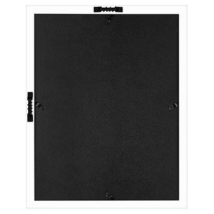 Americanflat 11x14 Shadow Box Frame with Shatter-Resistant Glass - Silhouette Collection - Large Shadow Box Display Case for Tabletop and Wall Display - White with Soft Felt Back | Shatter-resistant glass, 1.5 inch interior depth, hangs vertical or horizo