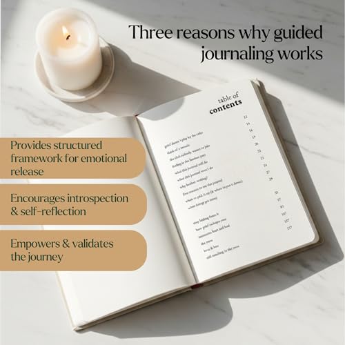 The Messy Grief Journal – Guided Grief Journal for Loss, Healing & Remembrance | Hardcover Bereavement Journal with Writing Prompts for Grief | ... Loss of Loved One | Condolences Gift for Loss - color: Gray
