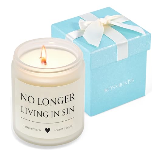 Wedding Gifts for Bride, 9 OZ Soy Wax Candle Bridal Shower Gifts - color: Wedding Gifts